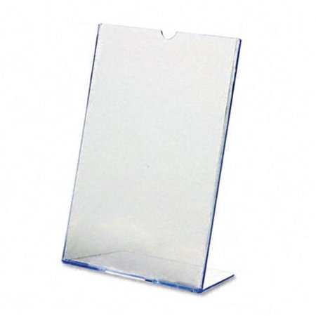 DEFLECTO Deflect-O 590101 Superior Image L-Frame Base Slanted Desktop Sign Holder  Plastic  8-1/2 x 11 590101